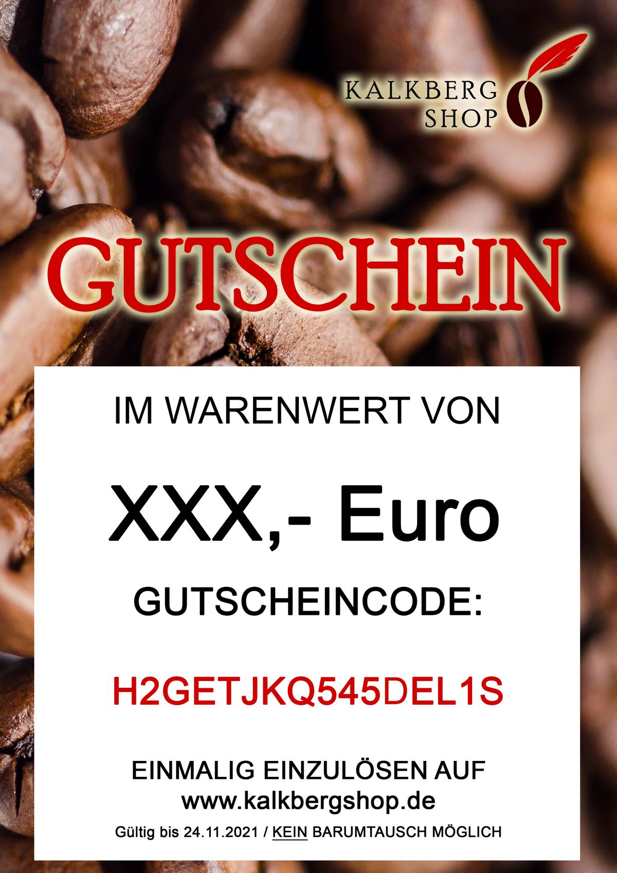 Kalkbergshop - Geschenkgutschein
